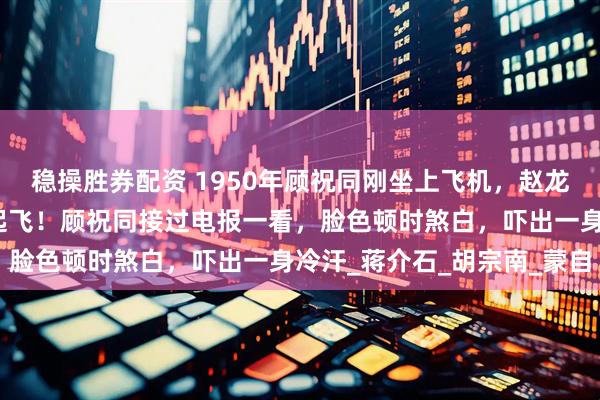 稳操胜券配资 1950年顾祝同刚坐上飞机，赵龙文手拿文件大喊：不能起飞！顾祝同接过电报一看，脸色顿时煞白，吓出一身冷汗_蒋介石_胡宗南_蒙自